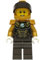 LEGO Astronaut - Male, Pearl Dark Gray and Pearl Gold Spacesuit, Pearl Gold Helmet minifigure