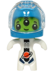 LEGO Alien - White Spacesuit, Dark Azure Helmet, Trans-Clear Visor minifigure