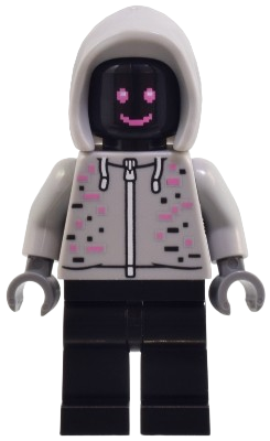 LEGO Robot World DJ - Light Bluish Gray Hoodie, Black Legs minifigure