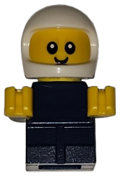 LEGO Driver Junior - Dark Blue Body, White Helmet (Police Officer) set