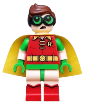 LEGO Robin - Green Glasses, Smile / Worried Pattern minifigure