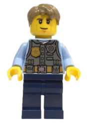 LEGO Chase McCain - Bright Light Blue Arms minifigure