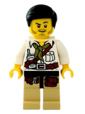 LEGO Hero - White Shirt with Olive Green Bandana set