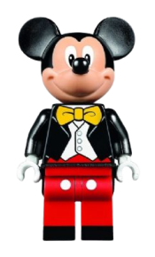LEGO Mickey Mouse, Tuxedo Jacket, Yellow Bow Tie minifigure