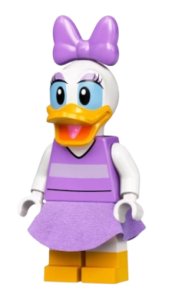 LEGO Daisy Duck - Medium Lavender Top and Skirt minifigure