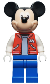 LEGO Mickey Mouse - Red Jacket with White Letter M minifigure