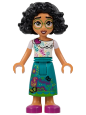 LEGO Mirabel Madrigal - Narrow Smile, Bright Green Glasses minifigure