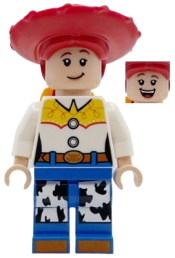 LEGO Jessie - Normal Legs, Minifigure Head and Bow, Printed Dark Orange Boot Tips set