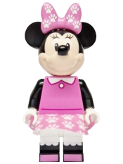 LEGO Minnie Mouse - Dark Pink Top, Dress and Bow with Paw Prints set