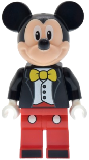 LEGO Mickey Mouse - Tuxedo Jacket, Yellow Bow Tie set