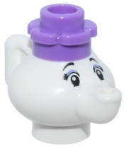 LEGO Mrs. Potts - Medium Lavender Flower set