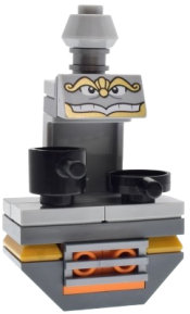 LEGO Chef Bouche - Printed Face, Light Bluish Gray Cone Top set