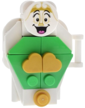 LEGO Wardrobe - Bright Green Doors, Printed Round Face set
