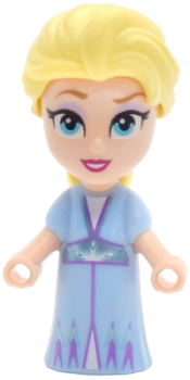 LEGO Elsa - Micro Doll, Bright Light Blue Dress, Open Mouth Smile set