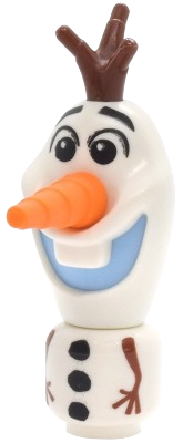 LEGO Olaf - Micro Doll, Bright Light Blue Mouth set