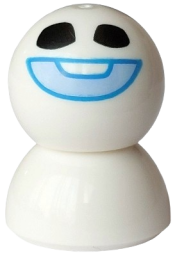 LEGO Snowgie - Bright Light Blue Smile, Dark Azure Outline, Dome Top set