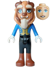 LEGO Beast / Prince Adam - Mini Doll, Black Trousers, Reddish Brown Boots set