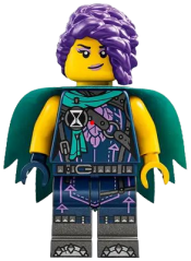 LEGO Zoey - Dark Turquoise Cape minifigure