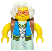 LEGO Mrs. Castillo - Reddish Brown Backpack minifigure