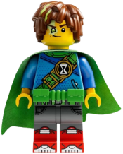 LEGO Mateo - Bright Green Utility Belt and Cape minifigure