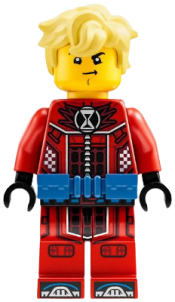 LEGO Cooper - Red Racing Driver Suit, Blue Utility Belt minifigure