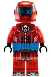 LEGO Cooper - Red Racing Suit, Blue Utility Belt, Helmet, Robot Arms minifigure