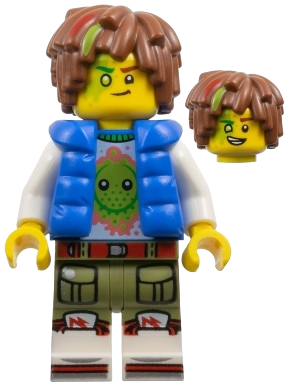 LEGO Mateo - Z-Blob Shirt, Blue Puffer Vest minifigure