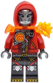 LEGO Cooper - Robot with Red Hood and Trans-Orange Armor set