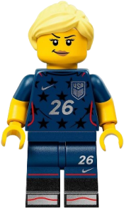 LEGO Soccer Player - Female, US Team, Stars Jersey set