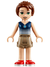 LEGO Emily Jones, Dark Tan Shorts minifigure