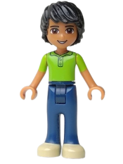 LEGO Friends Matthew, Dark Blue Trousers, Lime Polo Shirt minifigure