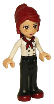 LEGO Friends Mia, Black Trousers, White Top minifigure