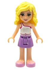 LEGO Friends Naya, Medium Lavender Skirt, White Top with Star Belt minifigure