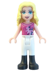 LEGO Friends Liza, White Riding Pants, Magenta Top minifigure