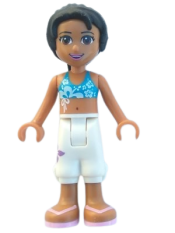LEGO Friends Joanna, White Cropped Trousers, Dark Azure Bikini Top minifigure