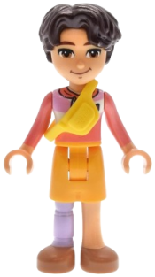 LEGO Friends Petch - Coral Hoodie, Yellow Belt Bag set
