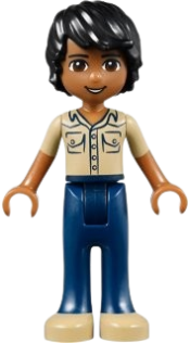 LEGO Friends Matthew, Dark Blue Trousers, Khaki Shirt minifigure