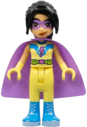 LEGO Friends Liann - Bright Light Yellow Superhero Costume, Medium Lavender Cape set