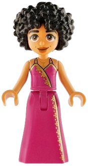 LEGO Friends Zahra - Magenta Dress with Gold and Dark Blue Trim set