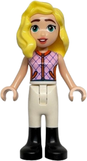LEGO Friends Matilde - Bright Pink Sleeveless Jacket, White Trousers, Black Boots set