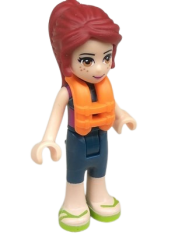 LEGO Friends Mia, Dark Blue Wetsuit, Life Jacket minifigure