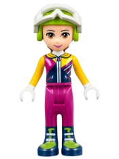 LEGO Friends Olivia, Magenta Trousers, Ski Jacket, Helmet, Goggles minifigure