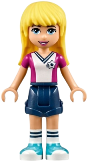 LEGO Friends Stephanie, Dark Blue Shorts, Soccer Jersey minifigure