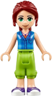 LEGO Friends Mia, Lime Cropped Trousers, Blue Top minifigure