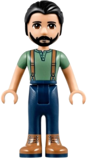 LEGO Friends Steve, Dark Blue Pants, Sand Green Top minifigure