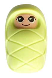 LEGO Baby / Infant - with Stud Holder on Back with Smiling Face and Large Eyes Pattern (Baby Ola) minifigure