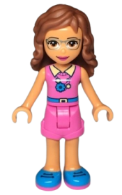 LEGO Friends Olivia, Dark Pink Shorts and Top minifigure