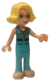 LEGO Friends Alicia, Dark Azure Top, Medium Azure Trousers minifigure