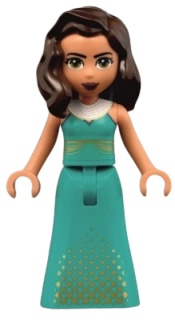 LEGO Friends Amelia, Gold Squares on Skirt minifigure