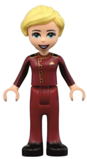 LEGO Friends Stephanie, Dark Red Usher Uniform minifigure